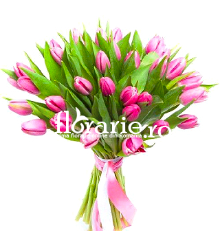 Buchet lalele roz