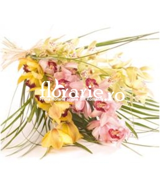 Buchet orhidee cymbidium