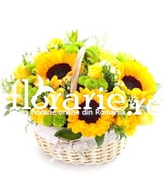 Sunny flower basket