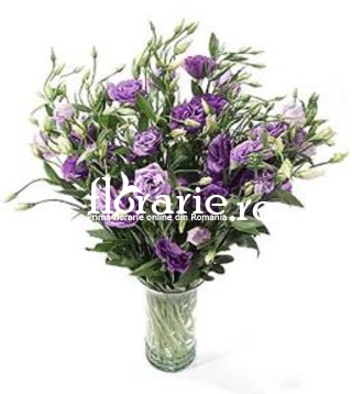 Buchet lisianthus mov